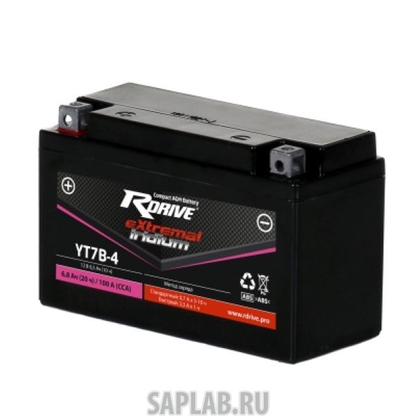 Купить запчасть LEOCH_BATTERY_INC. - 718 Аккумулятор RDRIVE IRIDIUM YT7B-4