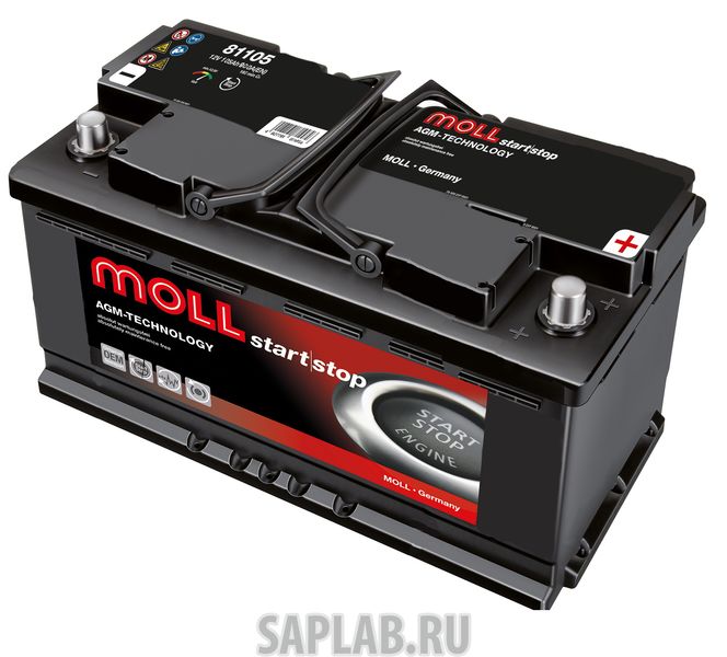 Купить запчасть MOLL - 1508 Аккумулятор MOLL AGM 105R