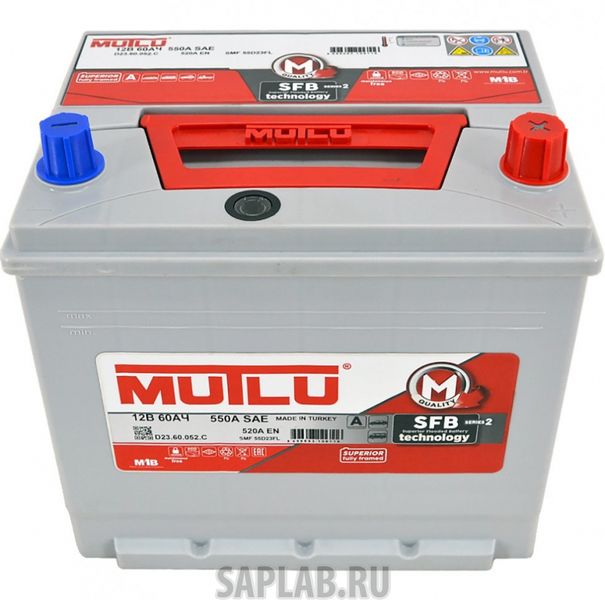 Купить MUTLU D2360052C Аккумулятор MUTLU SFB 60 А/ч ОБР SMF55D23FL 232x178x225 EN520 выс