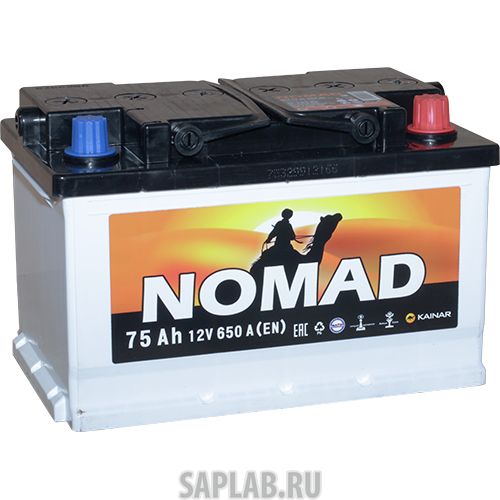 Купить запчасть NOMAD - 075122301020104060LБЧ Аккумулятор легковой «NOMAD» 75 Ач о/п низкая