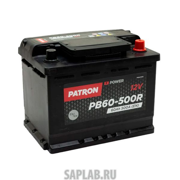 Купить PATRON PB60500R Аккумулятор PATRON POWER 12V 60AH 500A ETN 0(R+) 242x175x190mm 14.6kg