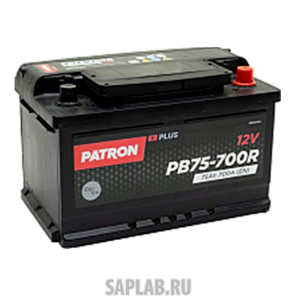 Купить запчасть PATRON - PB75700R Аккумулятор PATRON PLUS 12V 75AH 700A (R+) 278x175x175mm 15,3kg