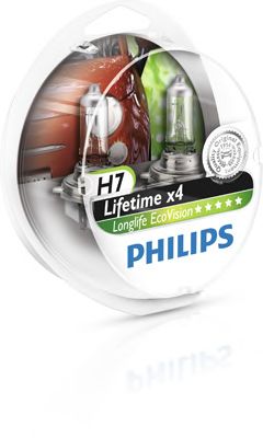 Купить запчасть PHILIPS - 12972LLECOS2 H7 12V 55W Long Life EV (12972LLECOS2) PHILIPS