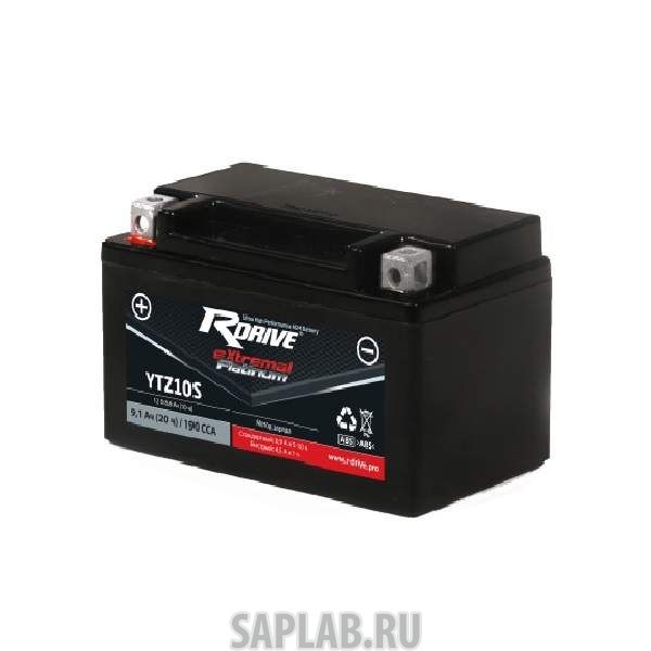 Купить запчасть RDRIVE - 1058153025821 Аккумулятор мотоциклетный RDRIVE EXTREMAL PLATINUM YTZ10S