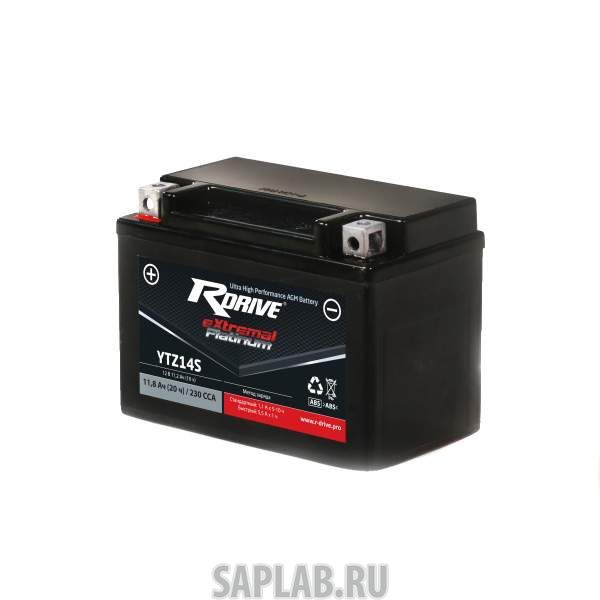 Купить запчасть RDRIVE - 1058208048403 Аккумулятор мотоциклетный RDRIVE EXTREMAL PLATINUM YTZ14S