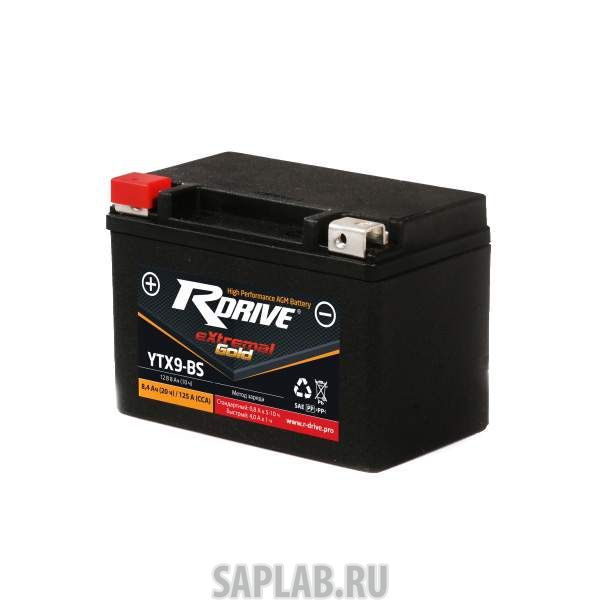 Купить запчасть RDRIVE - 1058592515253 Аккумулятор мотоциклетный RDRIVE EXTREMAL GOLD YTX9-BS