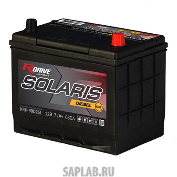Купить RDRIVE 1590 Аккумулятор автомобильный RDRIVE SOLARIS 90D26L