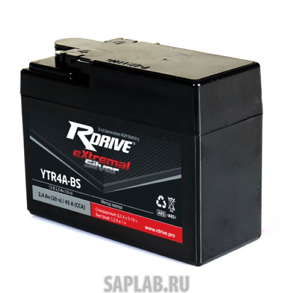 Купить запчасть RDRIVE - YTR4ABS Аккумулятор RDRIVE SILVER YTR4A-BS