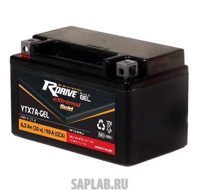 Купить запчасть RDRIVE - YTX7AGEL Аккумулятор RDRIVE GOLD YTX7A-GEL