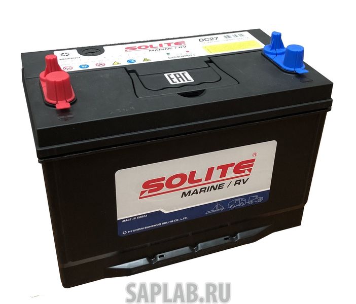 Купить запчасть SOLITE - DC27 Аккумулятор SOLITE DC 27 (90L 640A 303x172x223)