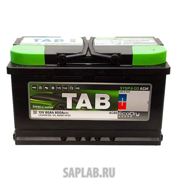 Купить запчасть TAB - 213080 Аккумулятор TAB AGM 80R 800A 315x175x190