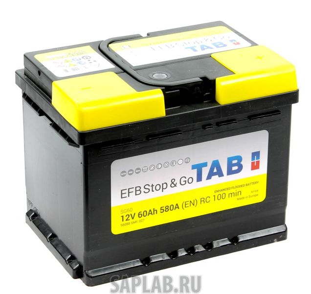 Купить запчасть TAB_BATTERIES - 212060 Аккумулятор легковой "TAB" EFB STOP&GO; (60Ач о/п)