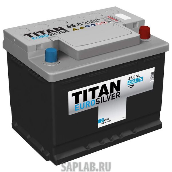 Купить запчасть TITAN - 4607008884678 Аккумулятор TITAN EUROSILVER 65R 620A 242x175x190