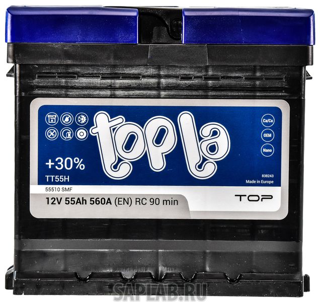 Купить запчасть TOPLA - 118655 Аккумулятор автомобильный TOPLA TT55H 55Ач 560A 118655