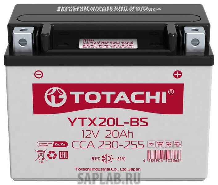 Купить запчасть TOTACHI - 4589904523366 Аккумулятор автомобильный  TOTACHI MOTO 4589904523366 20 Ач