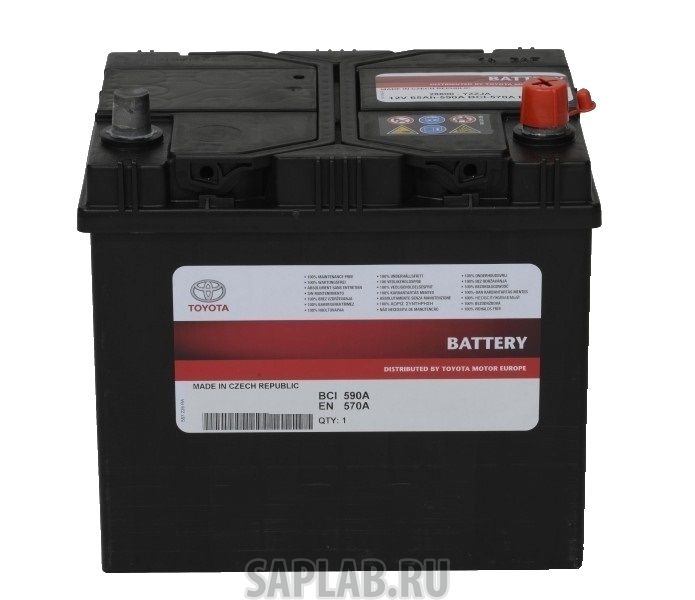 Купить TOYOTA 28800YZZUF Аккумулятор автомобильный Toyota 65Ah 580A обратная R+ EN 232x175x225 28800yzzuf