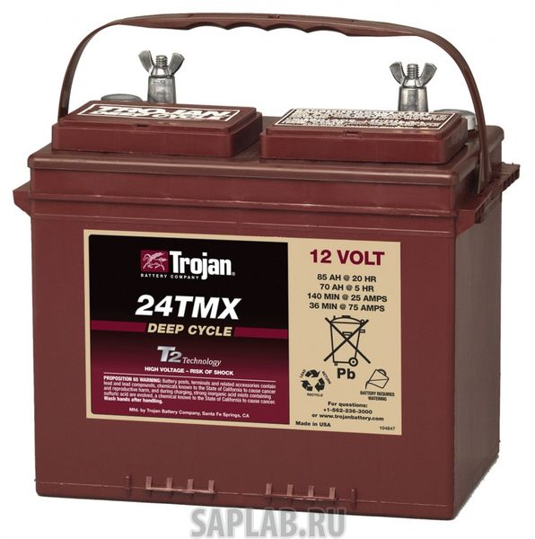 Купить TROJAN 24TMX Аккумулятор TROJAN 24TMX 12V 85A (277х168х235)