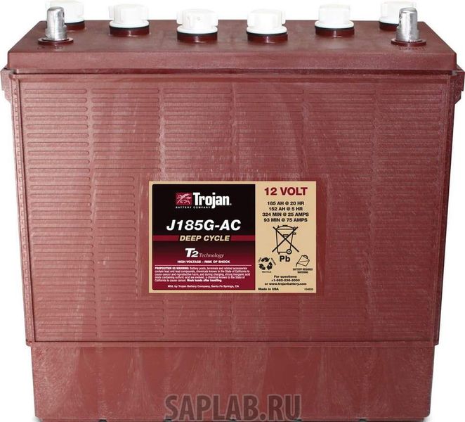 Купить запчасть TROJAN - J185GAC Аккумулятор TROJAN J185G-AC 12V 185A (394х175х386)