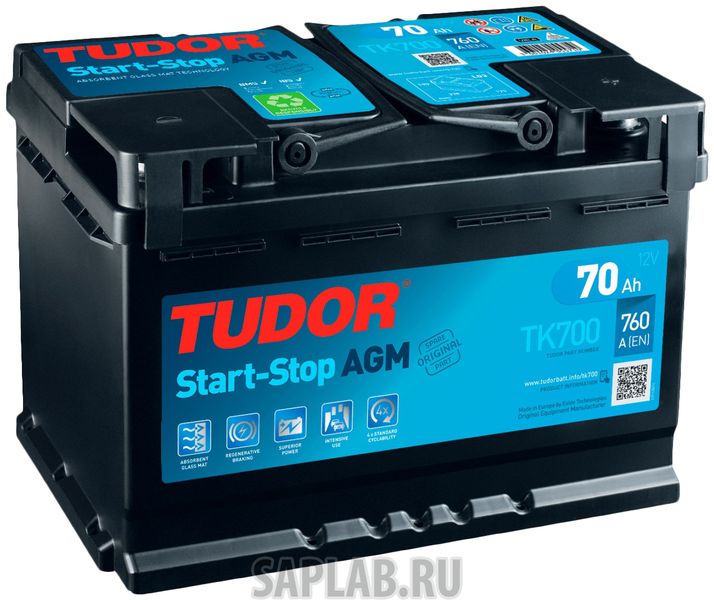 Купить запчасть TUDOR - 3661024055710 Аккумулятор автомобильный  TUDOR 3661024055710 70 Ач