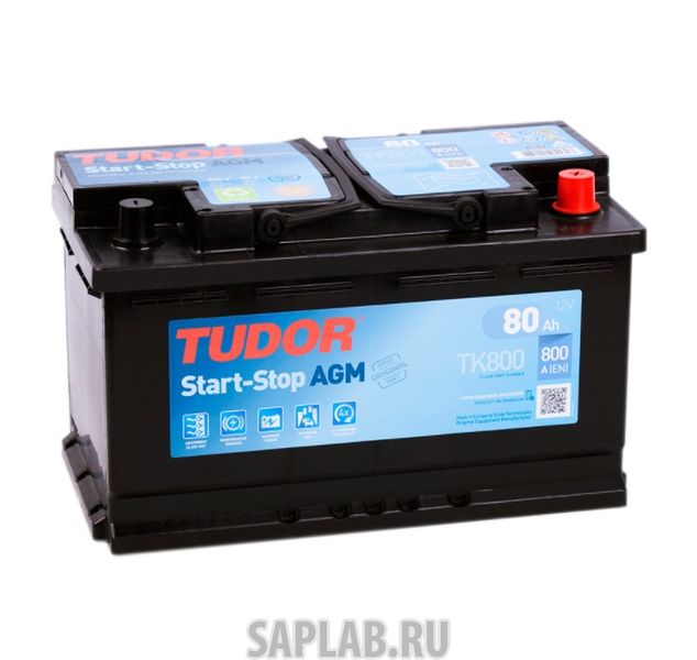 Купить запчасть TUDOR - TK800 Аккумулятор Tudor Agm 80 А/Ч Обратная R  En 800a 315x175x190 Tk800 Tk800 TUDOR арт. TK800