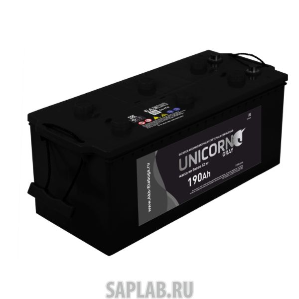 Купить запчасть UNICORN - BLACK190EURO1100A Аккумулятор UNICORN BLACK 190 euro 1100А 513х223х217