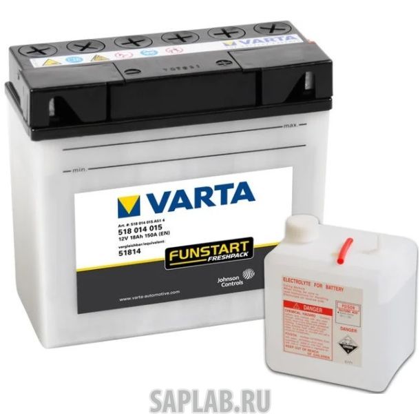 Купить запчасть VARTA - 518014015 Аккумулятор VARTA Powersports Freshpack 51814