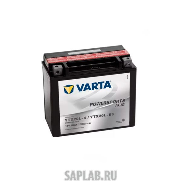 Купить запчасть VARTA - 518901026 Аккумуляторная Батарея Powersports Agm [12v 18ah 250a B00] Varta