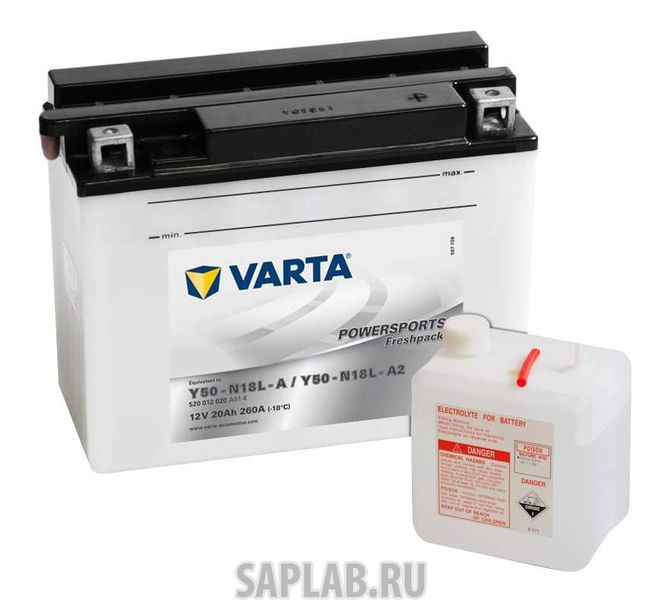 Купить VARTA 520012020A514 Аккумулятор автомобильный  Varta Powersport 520012020A514 20 Ач