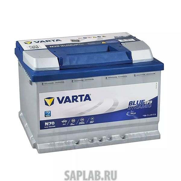 Купить запчасть VARTA - 570500076 Аккумулятор Varta Blue Dynamic Efb 70а/Ч N70 (-/+) 12v 760a 278x175x190 570500076