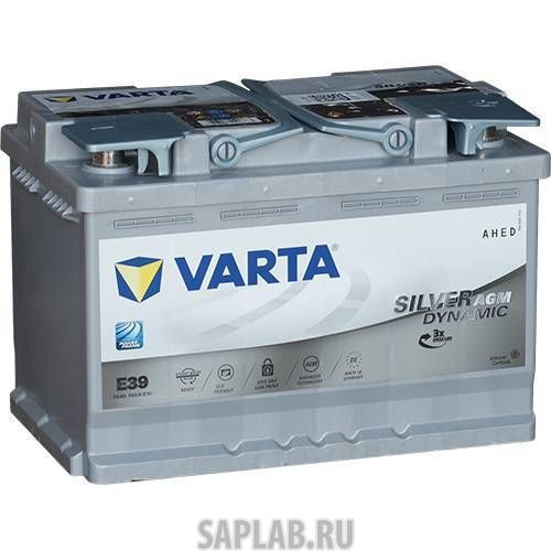 Купить запчасть VARTA - 611636 Аккумулятор легковой "VARTA" Start-Stop Plus.AGM E39 (70Ач о/п) 570 901 076