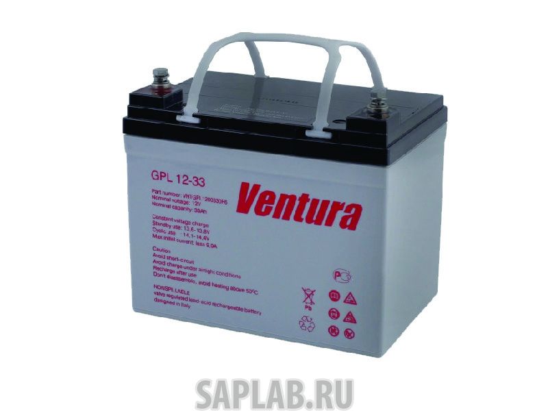 Купить запчасть VENTURA - GPL1233 Аккумулятор Ventura GPL 12-33 12В 34Ач 195x130x180 мм Прямая (+-)