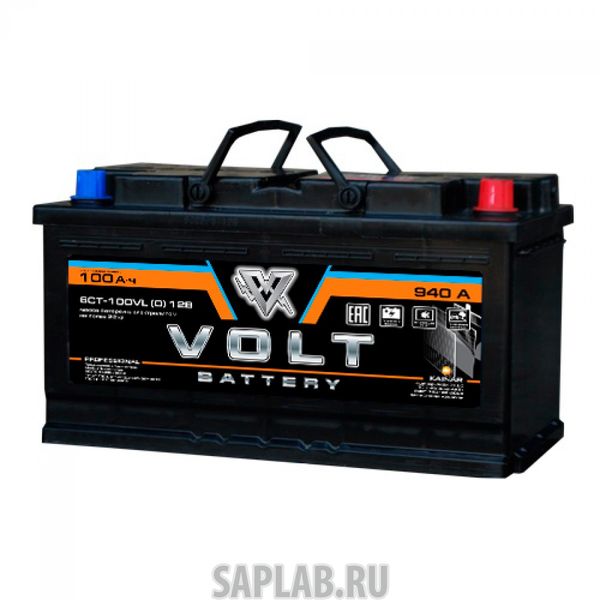 Купить запчасть VOLT - VL10001 Автомобильный аккумулятор VOLT PRO 6СТ-100VL(0) 100 Ач (A/h) обратная полярность - VL10001