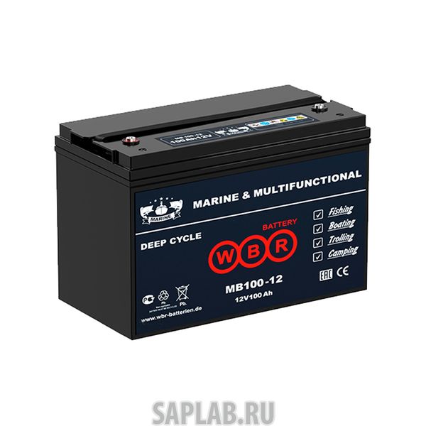 Купить запчасть WBR - MB10012 Аккумулятор для лодок WBR MB 100-12 12V 100Ah AGM (залит и готов к применению)