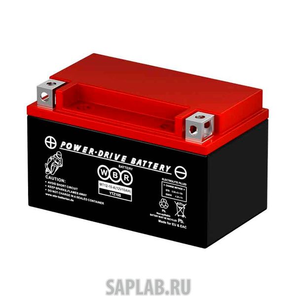 Купить запчасть WBR - MT1210A Аккумулятор мотоциклетный WBR MT 12-10A YTZ10S 12V 10Ah AGM(залит и готов к применению)