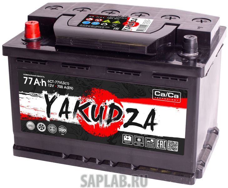 Купить YAKUDZA YAKUD7711 Автомобильный аккумулятор YAKUDZA 6СТ-77.1 VL