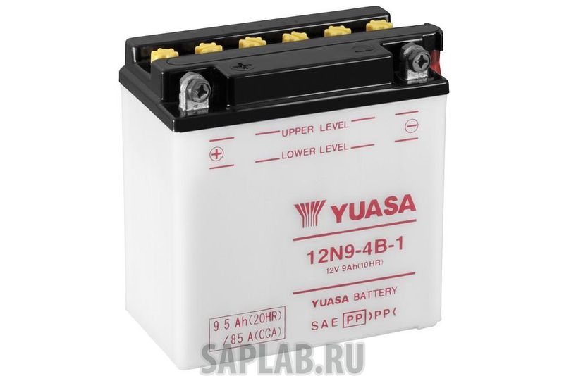 Купить YUASA 12N94B1 Аккумулятор Yuasa 12N9-4B-1 12В 9Ач 85CCA 135x75x139 мм Прямая (+-)