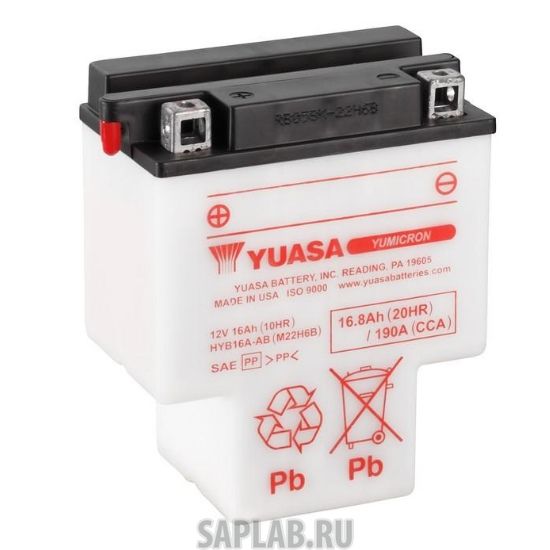 Купить запчасть YUASA - HYB16A Аккумулятор YUASA HYB16A-AB