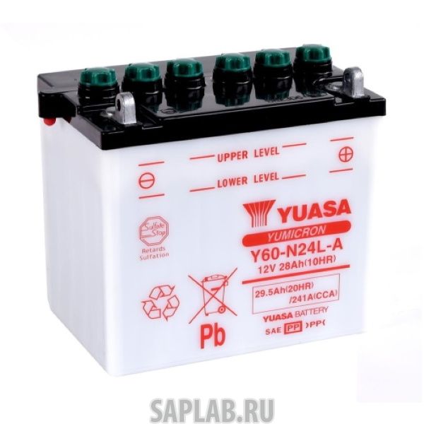 Купить запчасть YUASA - Y60N24LA Аккумулятор YUASA Y60-N24L-A