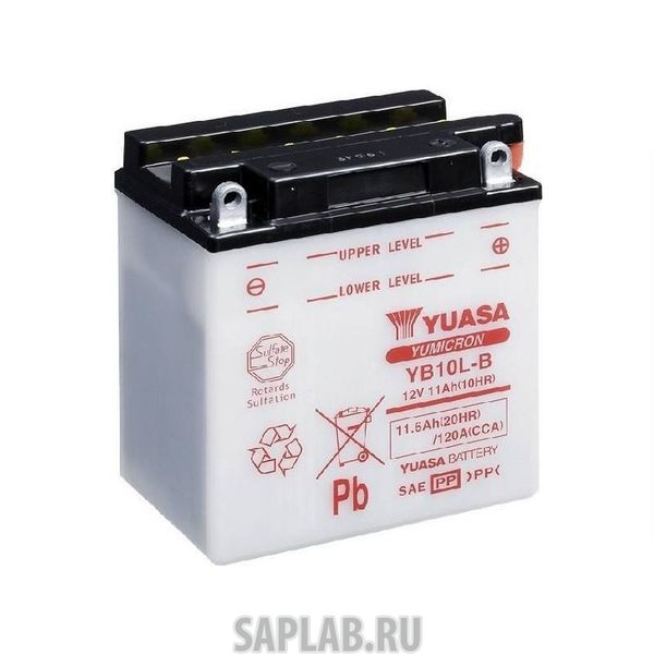 Купить запчасть YUASA - YB10LB Аккумулятор Yuasa YB10L-B 12В 11Ач 160CCA 136x91x146 мм Обратная (-+)