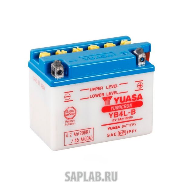 Купить запчасть YUASA - YB4LB Аккумуляторная Батарея Yumicron Battery [12v 4,2ah 45a] YUASA