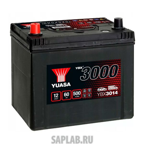 Купить запчасть YUASA - YBX3014060 Аккумуляторная Батарея Smf[12v 60ah 450a] YUASA YBX3014-060