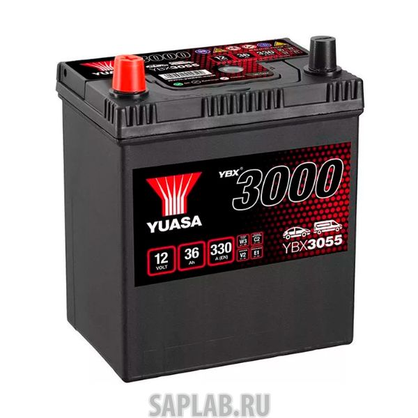 Купить запчасть YUASA - YBX3055036 Аккумуляторная Батарея Smf[12v 36ah 330a] YUASA YBX3055-036