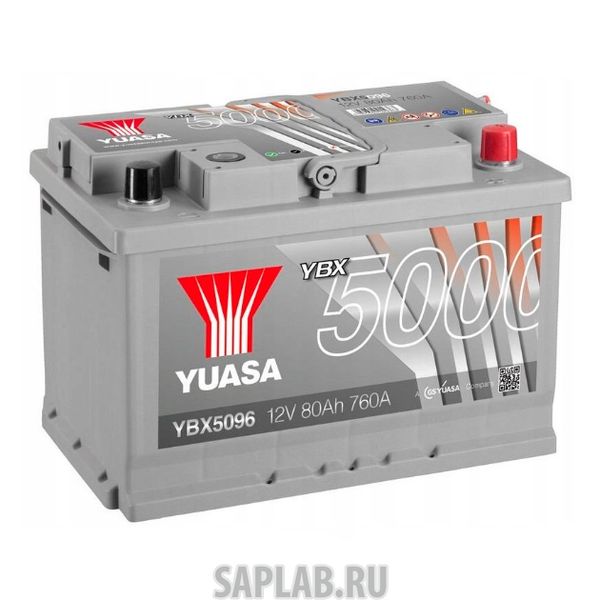 Купить запчасть YUASA - YBX5096080 Аккумуляторная Батарея Silver High Performance[12v 80ah 760a B13] YUASA