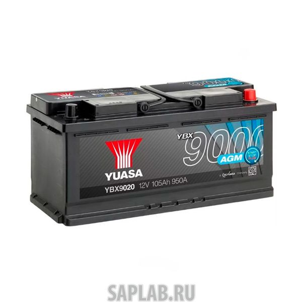 Купить запчасть YUASA - YBX9020105 Аккумуляторная Батарея Agm Start Stop Plus[12v 105ah 950a B13] YUASA