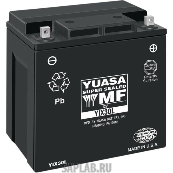 Купить YUASA YIX30LBSPW Аккумулятор Yuasa YIX30L-BS-PW 12В 30Ач 385CCA 166x126x175 мм Обратная (-+)