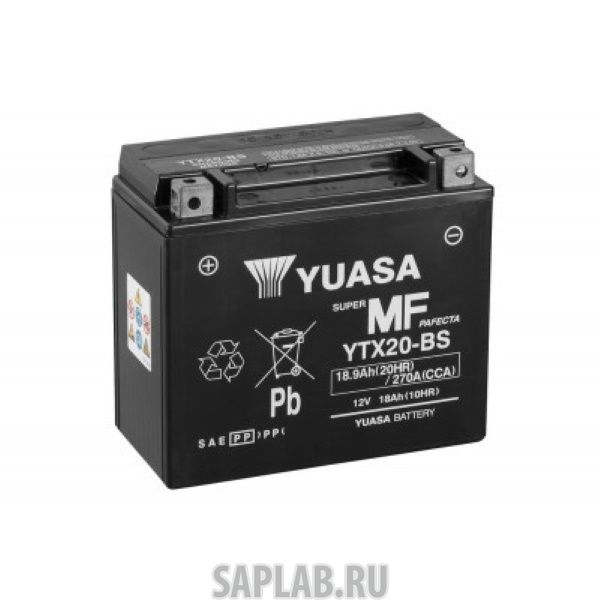 Купить запчасть YUASA - YTX20BS Аккумулятор автомобильный Yuasa 12V 18,9Ah 270A