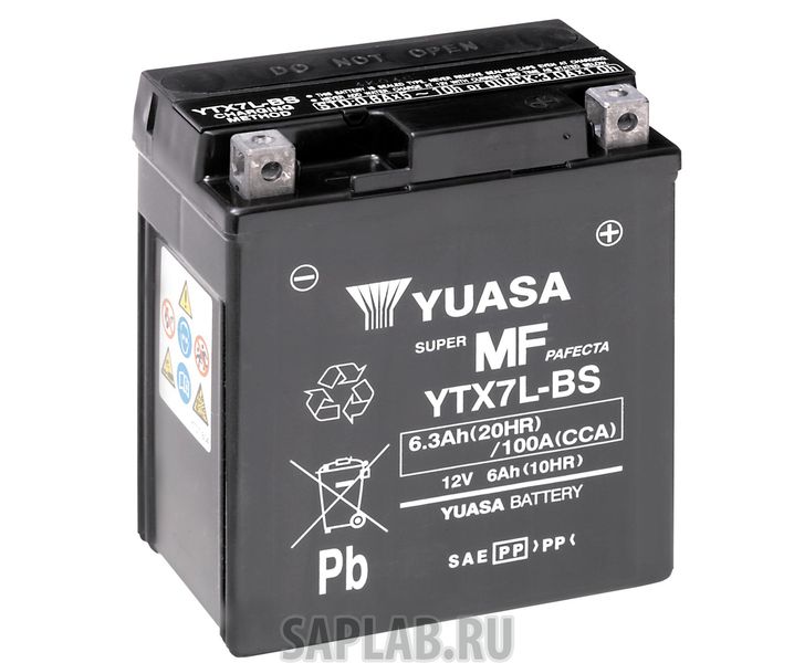 Купить YUASA YTX7LBS Аккумулятор YUASA YTX7L-BS