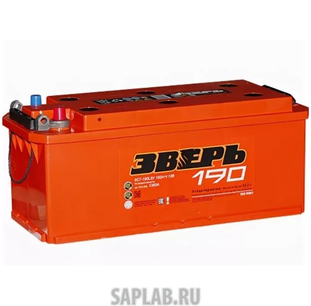 Купить запчасть ЗВЕРЬ - 190РУС1400A Аккумулятор ЗВЕРЬ 190 рус 1400A 514x218x210