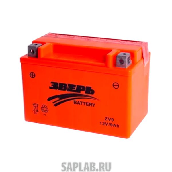 Купить ЗВЕРЬ ZV9 Аккумулятор ЗВЕРЬ AGM 9 А/ч обратная R+ EN90 А 150x87x105 ZV9