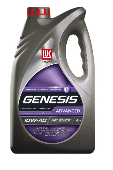 Купить запчасть LUKOIL - 1632650 Масло моторное GENESIS ADVANCED 10W40 (1632650) LUKOIL 4л